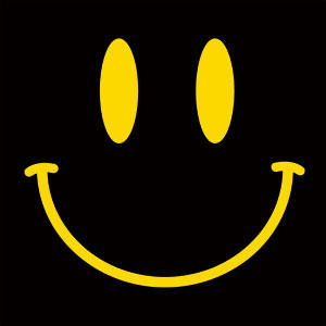 Black Happy Face Wii (Includes 1 Controller) Skin