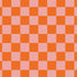 Orange Checkered iPhone XS Clear Case