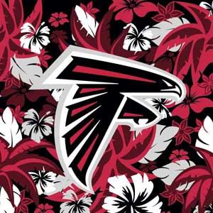 NFL Atlanta Falcons Tropical Print Amazon Fire TV Skin