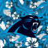 NFL Carolina Panthers Tropical Print iPhone XS Clear Case