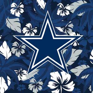NFL Dallas Cowboys Tropical Print Yoga 710 14in Skin