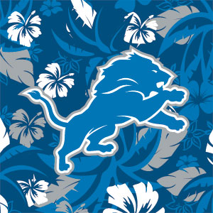 NFL Detroit Lions Tropical Print Moto E5 Plus Skin