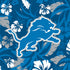 NFL Detroit Lions Tropical Print iPhone XS Clear Case