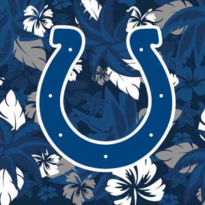NFL Indianapolis Colts Tropical Print Xbox 360 Slim (2010) Skin
