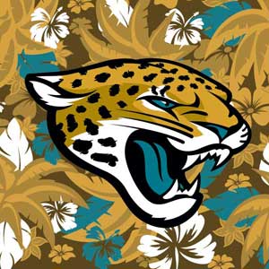NFL Jacksonville Jaguars Tropical Print Fire TV Cube Skin
