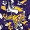 NFL Minnesota Vikings Tropical Print Xbox 360 Slim (2010) Skin