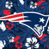 NFL New England Patriots Tropical Print iPhone XS Clear Case