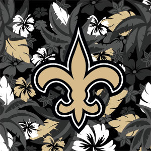 NFL New Orleans Saints Tropical Print Fire TV Cube Skin