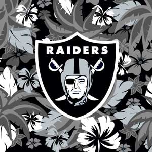 NFL Las Vegas Raiders Tropical Print Beats Solo Pro Skin