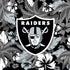 NFL Las Vegas Raiders Tropical Print iPhone XS Clear Case