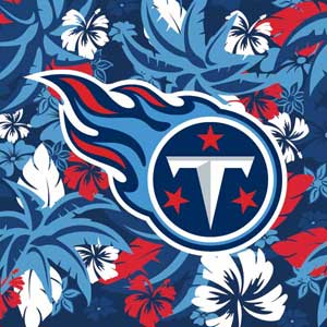 NFL Tennessee Titans Tropical Print Yoga 910 2-in-1 14in Touch-Screen Skin