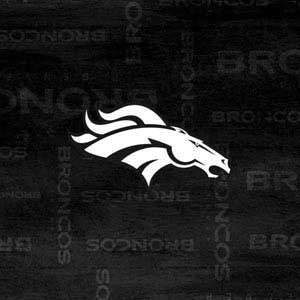 NFL Denver Broncos Black & White Nintendo Switch (2017-2021) Joy-Con Controller Skin