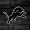 NFL Detroit Lions Black & White Wii (Includes 1 Controller) Skin
