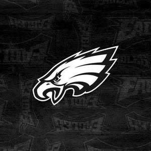 NFL Philadelphia Eagles Black & White Fire TV Cube Skin