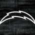 NFL Los Angeles Chargers Black & White iPhone XS Clear Case