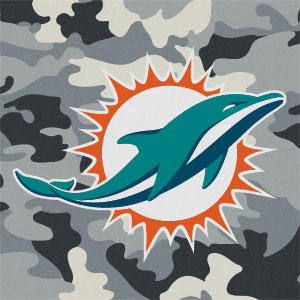 NFL Miami Dolphins Camo Xbox 360 (Includes HDD) Skin