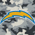 NFL Los Angeles Chargers Camo iPhone XS Clear Case