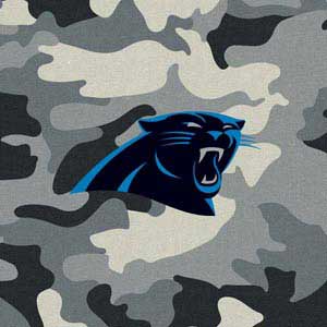 NFL Carolina Panthers Camo Xbox One X Console Skin