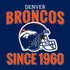 NFL Denver Broncos Helmet iPhone XS Clear Case