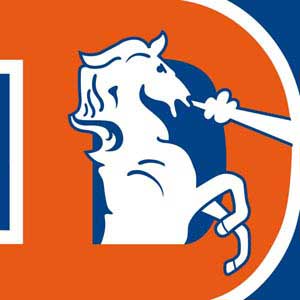 NFL Denver Broncos Retro Logo Nintendo 2DS Skin