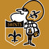 NFL New Orleans Saints Retro Logo iPhone XS Clear Case