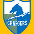 NFL Los Angeles Chargers Retro Logo iPhone XS Clear Case