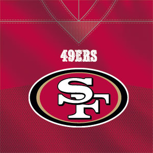NFL San Francisco 49ers Team Jersey Playstation 3 & PS3 Slim Skin