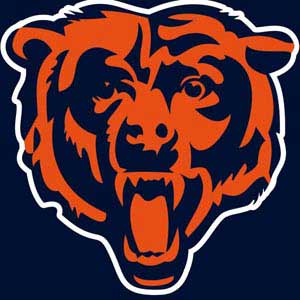 NFL Chicago Bears Large Logo Xbox 360 Slim (2010) Skin