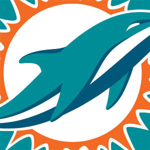 NFL Miami Dolphins Large Logo Xbox 360 Slim (2010) Skin