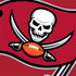 NFL Tampa Bay Buccaneers Large Logo iPhone XS Clear Case