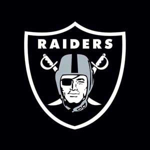 NFL Las Vegas Raiders Large Logo Wii (Includes 1 Controller) Skin