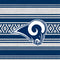 NFL Los Angeles Rams Trailblazer Xbox 360 Slim (2010) Skin