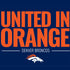NFL Denver Broncos Team Motto iPhone XS Clear Case