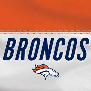 NFL Denver Broncos White Striped Galaxy Book 12in Skin