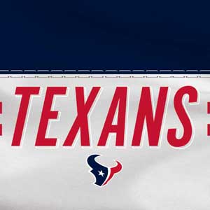 NFL Houston Texans White Striped Moto G6 Skin