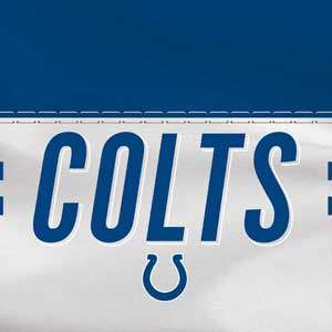 NFL Indianapolis Colts White Striped Surface Book Skin