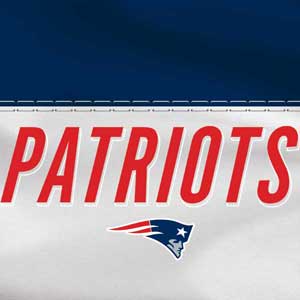 NFL New England Patriots White Striped Yoga 710 14in Skin