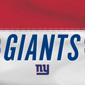 NFL New York Giants White Striped Fast Charge Wireless Charging Stand Skin