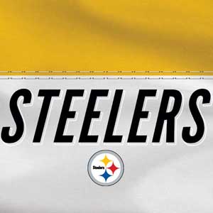 NFL Pittsburgh Steelers White Striped Moto E5 Play Skin