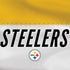 NFL Pittsburgh Steelers White Striped iPhone XS Clear Case