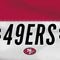 NFL San Francisco 49ers White Striped Moto E5 Plus Skin