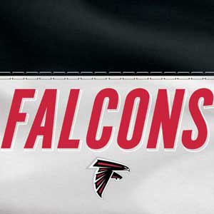 NFL Atlanta Falcons White Striped Fire TV Cube Skin