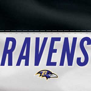 NFL Baltimore Ravens White Striped Yoga 710 14in Skin