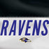 NFL Baltimore Ravens White Striped iPhone XS Clear Case
