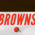 NFL Cleveland Browns White Striped iPhone XS Clear Case