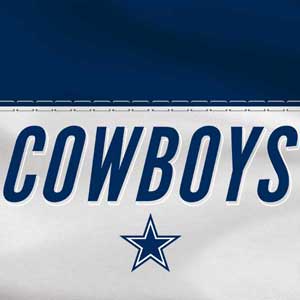 NFL Dallas Cowboys White Striped Apple AirPods 2 Skin