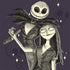 Disney The Nightmare Before Christmas Jack and Sally Art iPhone XS Clear Case