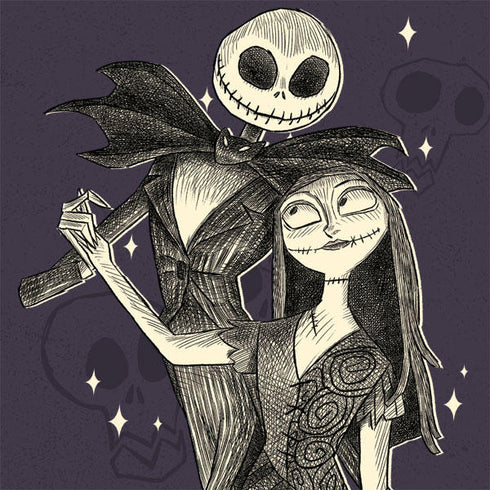 Disney The Nightmare Before Christmas Jack and Sally Art iPhone 11 Pro Max Clear Case