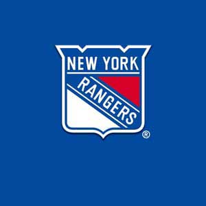 NHL New York Rangers Solid Background Yoga 710 14in Skin
