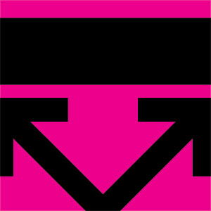 Black and Pink Arrows Wii (Includes 1 Controller) Skin